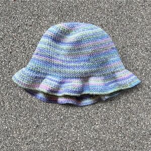 Handmade crochet bucket hat in #pastel #colors